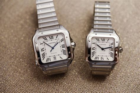 cartier santos new vs old|cartier santos automatic movement.